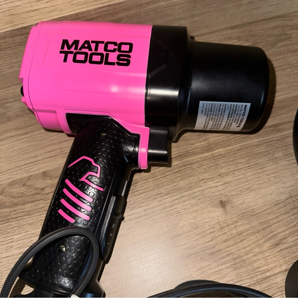 Matco Tools Pink and Black hair dryer limited edition